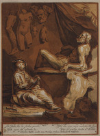 TvB G 0246
<br/>
Frontispice Tekenboek Artis Apelleae, liber (ca.1650)
<br/>
<em>Bloemaert, Frederick (1614/17 -1669)</em>